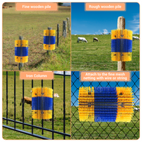 Spazzola per graffiare animali Garvee 2 pezzi per bovini, cavalli, capre - setole in nylon, montaggio flessibile, estensibile, fattoria e pascolo, versatile