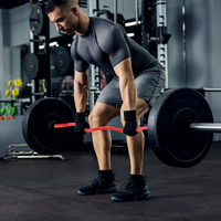 Bilanciere Garvee Olympic EZ Curl da 47" - Ergonomico, capacità 500 libbre, acciaio legato, manicotti in rame, pesi standard da 2", collari a molla, palestra