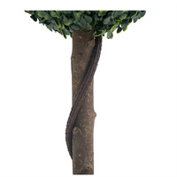 Garvee Set di 2 alberi artificiali in bosso da 24 pollici, malleabili e versatili, per decorazioni interne ed esterne, verde, plastica