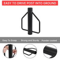 Garvee 12 LB T-Post Driver Attrezzo portatile in metallo con impugnatura ergonomica in acciaio resistente per segnaletica di recinzione da giardino