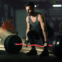 Bilanciere Garvee Olympic EZ Curl da 47" - Ergonomico, capacità 500 libbre, acciaio legato, manicotti in rame, pesi standard da 2", collari a molla, palestra