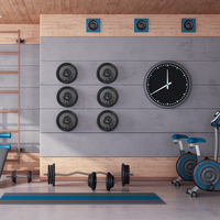 Garvee Set di 6 Porta Dischi Pesi da 2" Acciaio Nero - Montaggio Parete 300 libbre, Anelli Gomma - Perfetto per Festa del Papà, Palestra Casa