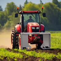 Piastra di montaggio per minipale Garvee da 3/8 pollici, attacco rapido universale, piastra in acciaio resistente per trattori e minipale, robusta e versatile